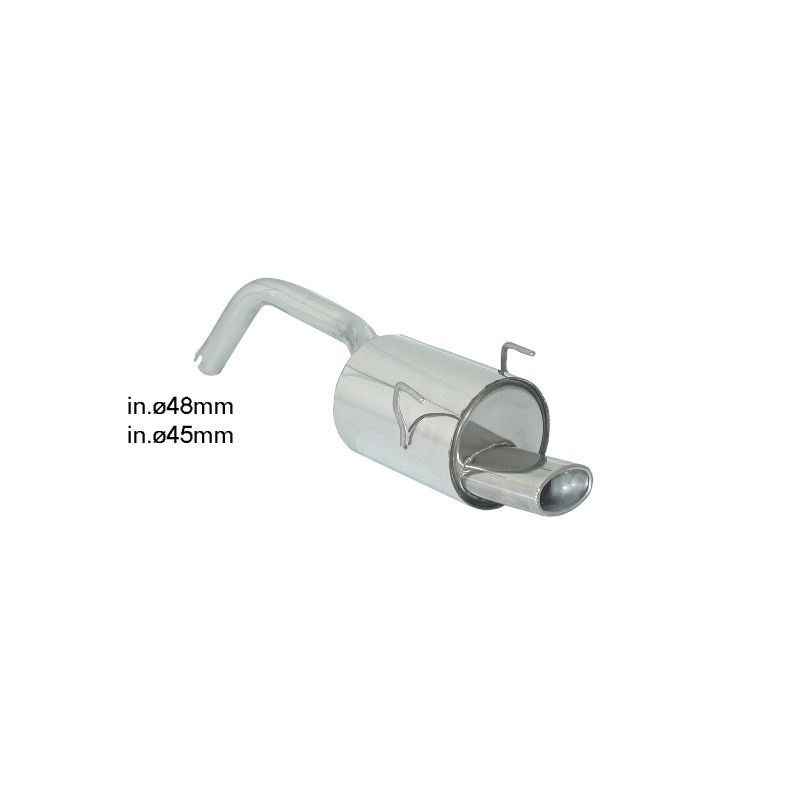 Silencieux Arrière Pour Fiat Panda 1.3 D Multijet 4x4 - Marque MTS - Référence MTS-01.60508 - Neuf D'origine